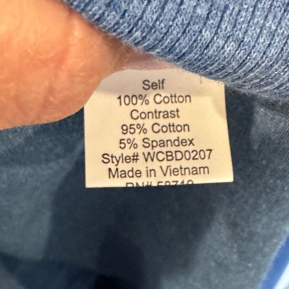 NY Collection Denim Dress 3X. Sides are different material see last pic - Picture 5 of 7